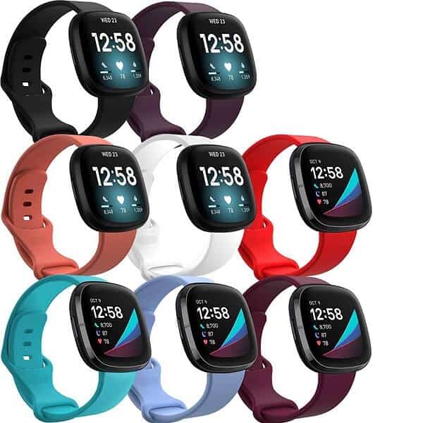 For Fitbit Sense 2 Band Silicone Strap Wristband Replacement Sports Bands Loop For Fitbit Sense 2 Band Silicone Strap Wristband Replacement Sports Bands Loop